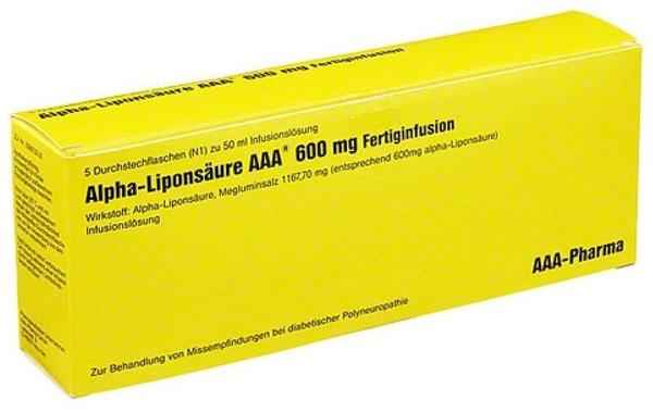 Alpha Liponsäure 600 mg Infusionslösung (5 x 50 ml)