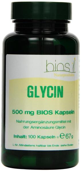 Bios Naturprodukte Glycin 500 mg Bios Kapseln (100 Stk.)