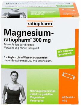 ratiopharm Magnesium 300 mg Micro Pellets (40 Stk.) – Praktische Darreichungsform und einfache Anwendung