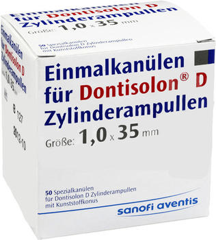 Sanofi Einmalkanülen für Dontisolon D Zylinderampullen (50 Stk.)