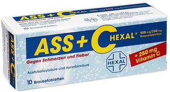 Hexal ASS + C HEXAL g.Schmerz.+Fieb. Brausetabletten 10 St