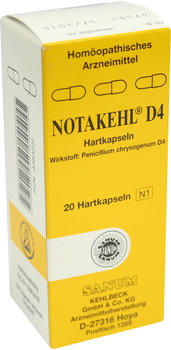 Sanum-Kehlbeck Notakehl D 4 Kapseln (20 Stk.)