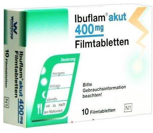 Ibuflam akut 400 mg Filmtabletten (10 Stk.) Test ❤️ Testbericht.de Mai 2022