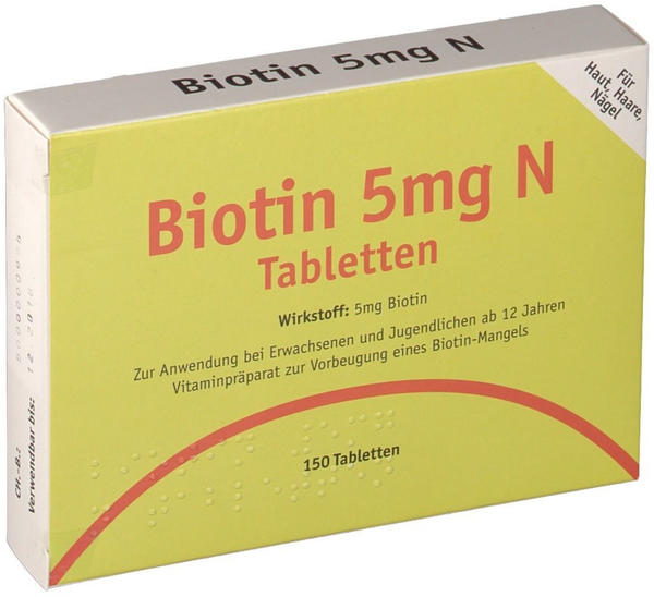 Biotin 5 mg N Tableten (150 Stk.)