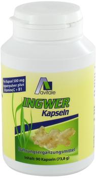Avitale Ingwer 500 Mg Kapseln + Vit. B1+C (90 Stk.)