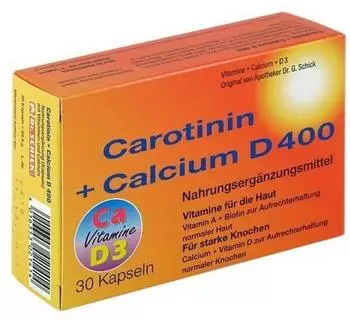 Dr. Schick Carotinin + Calcium D 400 Kapseln (30 Stk.)
