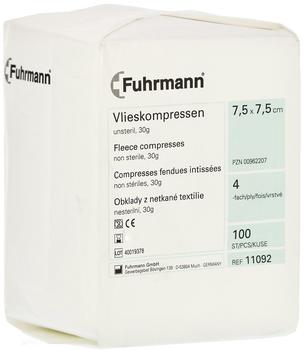 FUHRMANN GMBH Vlieskompressen 7.5x7.5cm 4lagig unsteril