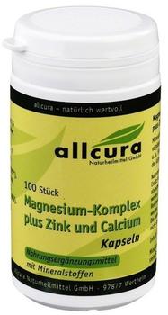 Allcura Magnesium Komplex M. Zink + Calcium Kapseln (100 Stk.)