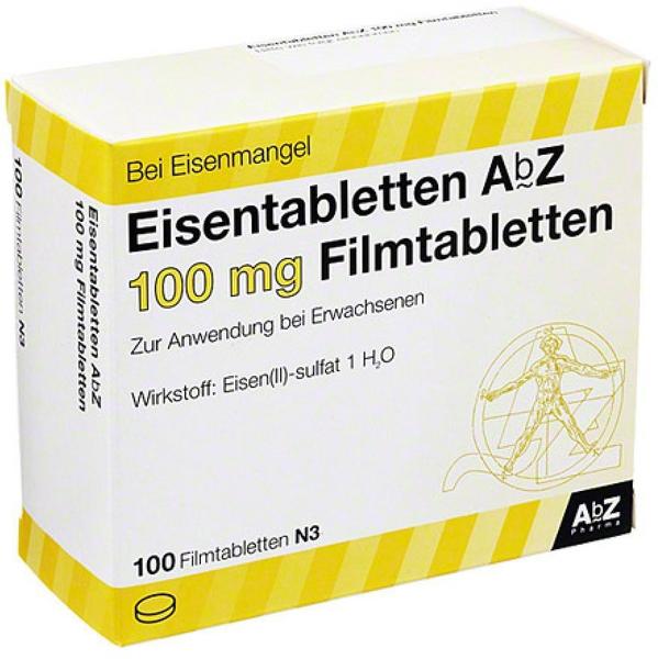 Eisentabletten 100 mg Filmtabletten (100 Stk.)