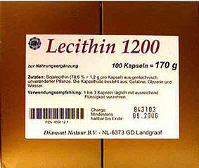 Diamant Natuur B.V. Lecithin 1200 Kapseln (100 Stk.)