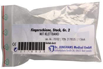 Dr. Junghans Medical Fingerschiene nach Stack Gr. 2 mit Klettband