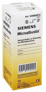 Siemens Microalbustix Harnteststreifen visuell auswertb. (25 Stk.)