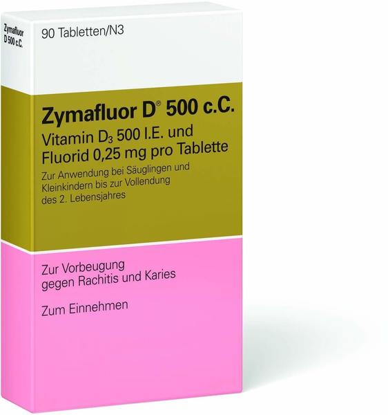 MEDA Pharma GmbH & Co KG ZYMAFLUOR D 500 C C Tabletten 90 St