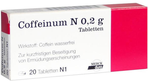 Merck Coffeinum N 0,2 g Tabletten (20 Stk.)