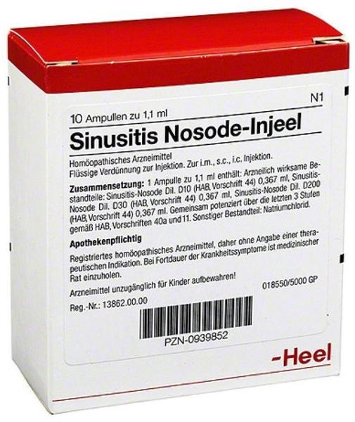 Heel Sinusitis Nosoden Injeele (10 Stk.)