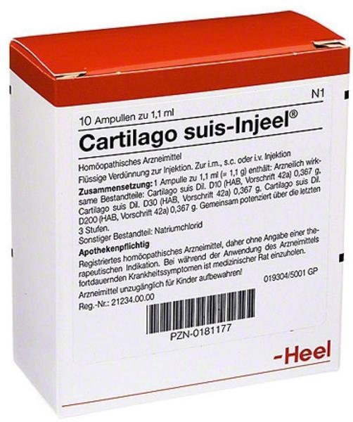 Heel Cartilago Suis Injeele 1,1 ml (10 Stk.)