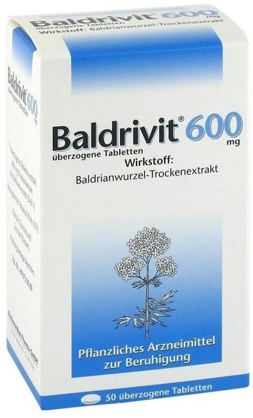 Baldrivit 600 mg Tabl.Ueberzogen 50 Stück