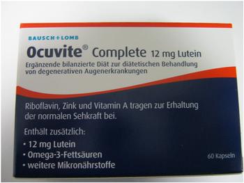 Bausch & Lomb OCUVITE Complete 12 mg Lutein Kapseln (60 Stück)