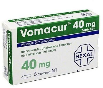 Vomacur 40 Suppositorien (5 Stk.)
