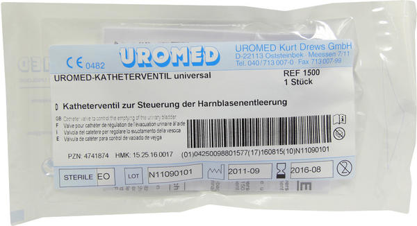 Uromed Katheterventil Universal 1500