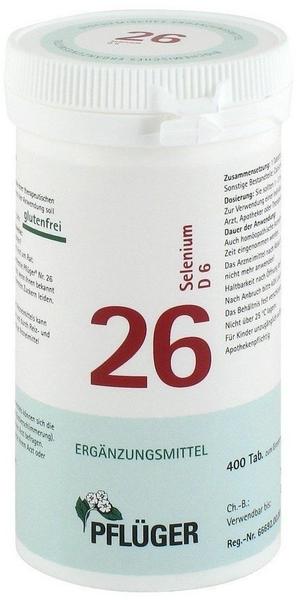 A. Pflüger Biochemie Pflueger 26 Selenium D 6 Tabletten (400 Stk.)
