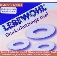 Lebewohl Druckschutzringe oval 8 St