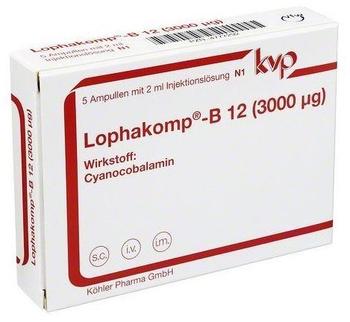 Köhler Pharma GmbH Lophakomp B12 3000 µg Injektionslösung Ampullen