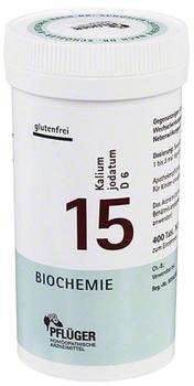 A. Pflüger Biochemie 15 Kalium Jodatum D 6 Tabletten (400 Stk.)