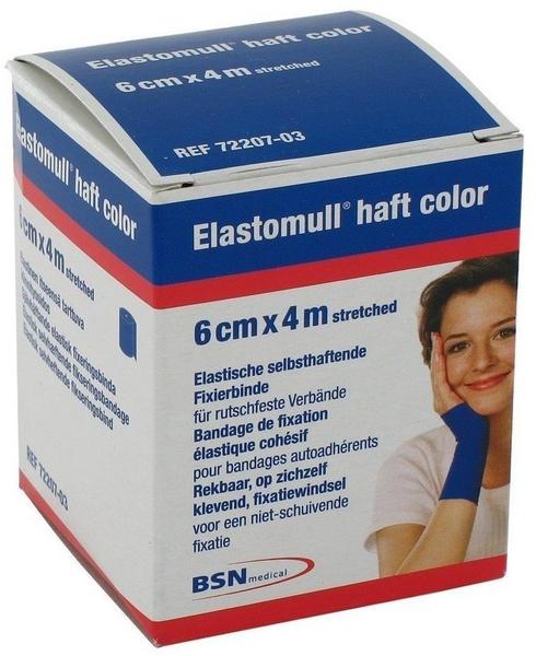 BSN Medical Elastomull haft color blau 4,0 x 6,0 cm (10 Stk.)