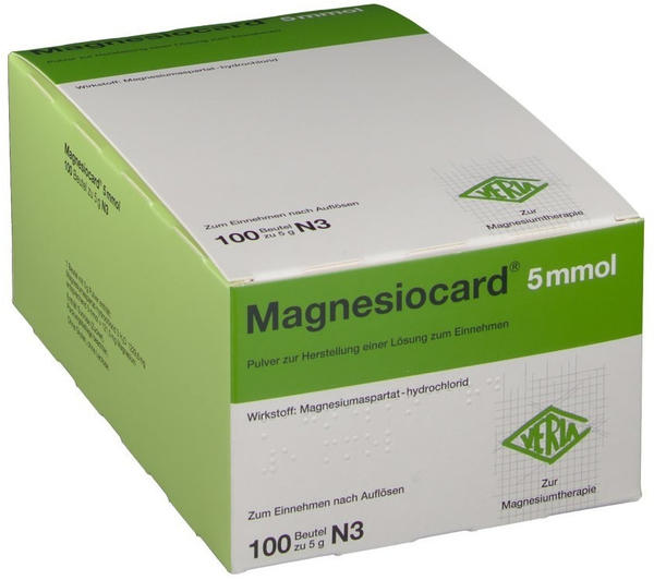 Magnesiocard 5 mmol Pulver (100 Stk.)