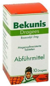 Bekunis Dragees Bisacodyl 5 mg (10 Stk.)