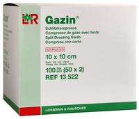 Gazin Schlitzkompressen 10x10 cm steril 50X2 St