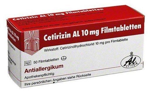 Cetirizin Al 10 mg Filmtabletten (50 Stk.)