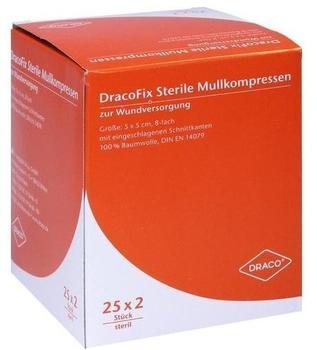 Dr. Ausbüttel Dracofix Peel Kompressen 5 x 5 cm 8-fach Steril (25 x 2 Stk.)