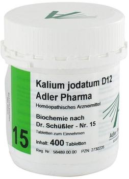 Adler Pharma Biochemie 15 Kalium Jodat. D 12 Tabletten (400 Stk.)