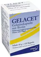 Gelacet Gelatinekapseln mit Biotin 120 St