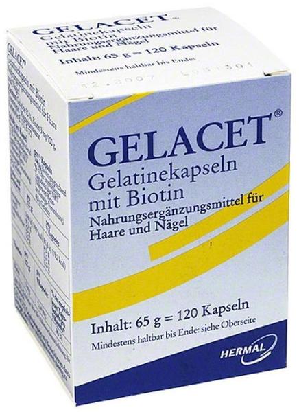 Hermal Gelacet gelatine Mit Biotin Kapseln (120 Stück)