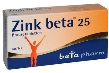Zink Beta 25 Brausetabletten (40 Stk.)