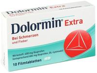 PZN-DE 00091072, Dolormin Extra mit 400 mg Ibuprofen bei Schmerzen Filmtabletten