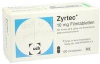 PZN-DE 04967041, Zyrtec 10 mg Kohlpharma 100 St&uuml;ck, Grundpreis: &euro; 0,50 / St&uuml;ck