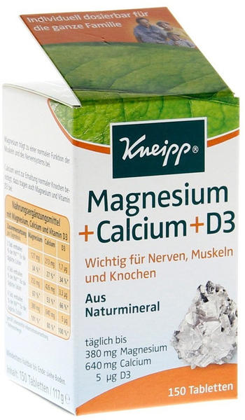 Kneipp Magnesium + Calcium + D3 Tabletten (150 Stk.) Test TOP Angebote ab  4,50 € (März 2023)