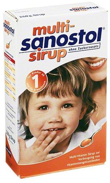 Multi Sanostol Sirup ohne Zuckerzusatz (260 g)