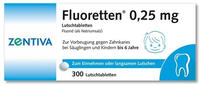 Zentiva Pharma GmbH FLUORETTEN 0,25 mg Tabletten 300 St