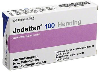 Jodetten 100 Henning Tabletten (100 Stk.)