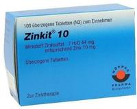 ZINKIT 10 &uuml;berzogene Tabletten 100 St