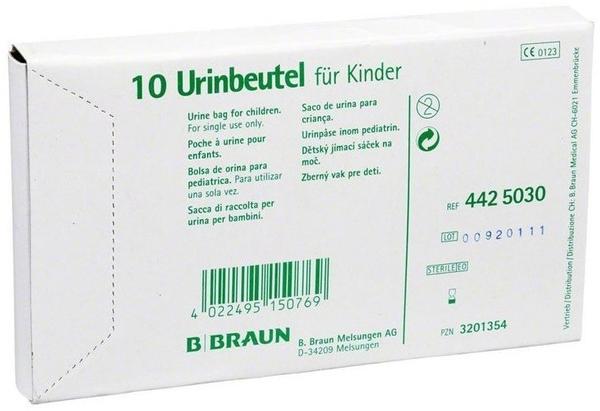 B. Braun Urin Beutel F. Kdr.Z.Ankleben Steril O.Antir.Vent. (10 Stk.)