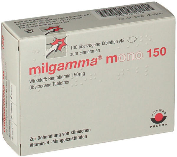 Milgamma Mono 150 Dragees (100 Stk.) Test ❤️ Jetzt ab 39,87 € (April 2022)  Testbericht.de