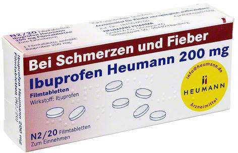 HEUMANN PHARMA GmbH & Co Generica KG IBUPROFEN Heumann 200 mg Filmtabletten 20 St