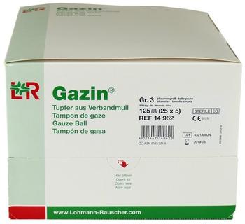 Lohmann & Rauscher Gazin Tupfer 2+3 Pflaumengroß Steril (25 x 5 Stk.)