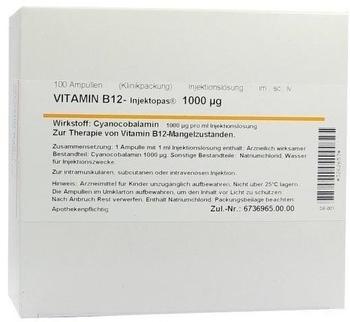 Vitamin B 12 Injektopas 1000 ug Ampullen (100 x 1 ml)